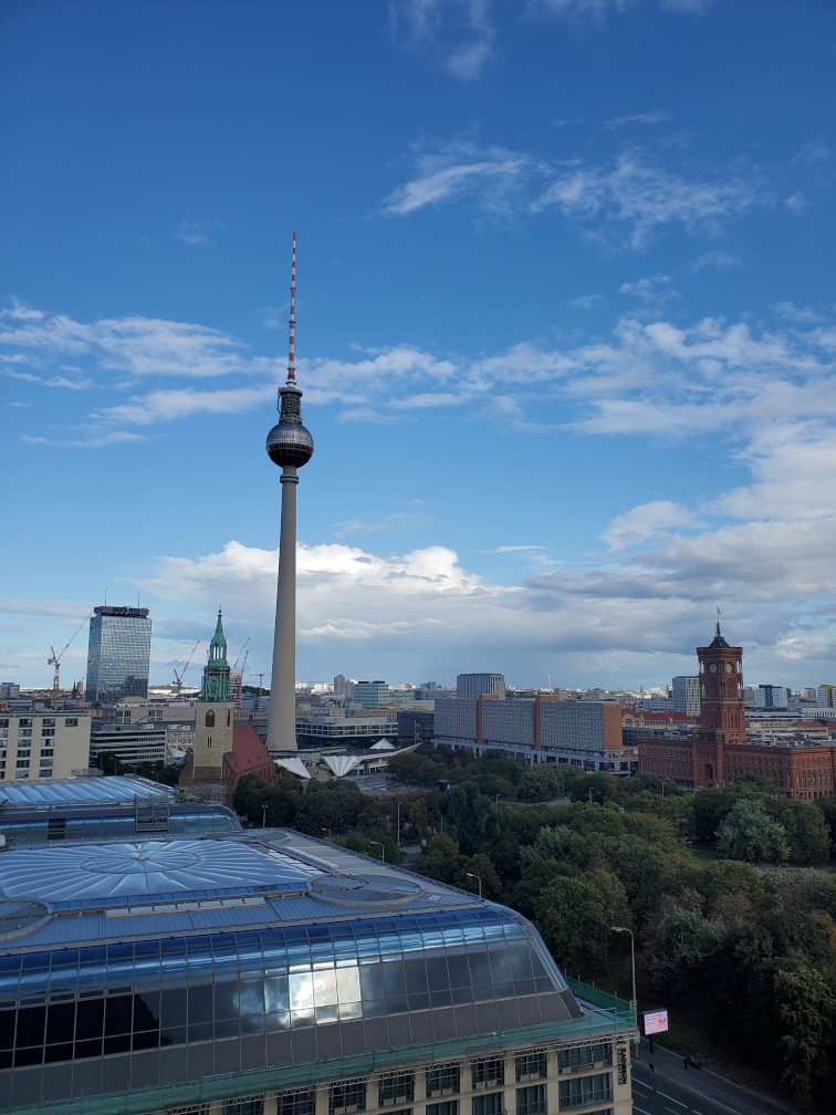 Fernsehturm Berlin, or the Television Tower, the tallest structure in Germany